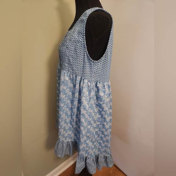 Kori America Blue Spring Dress Medium - Picture 2 of 6